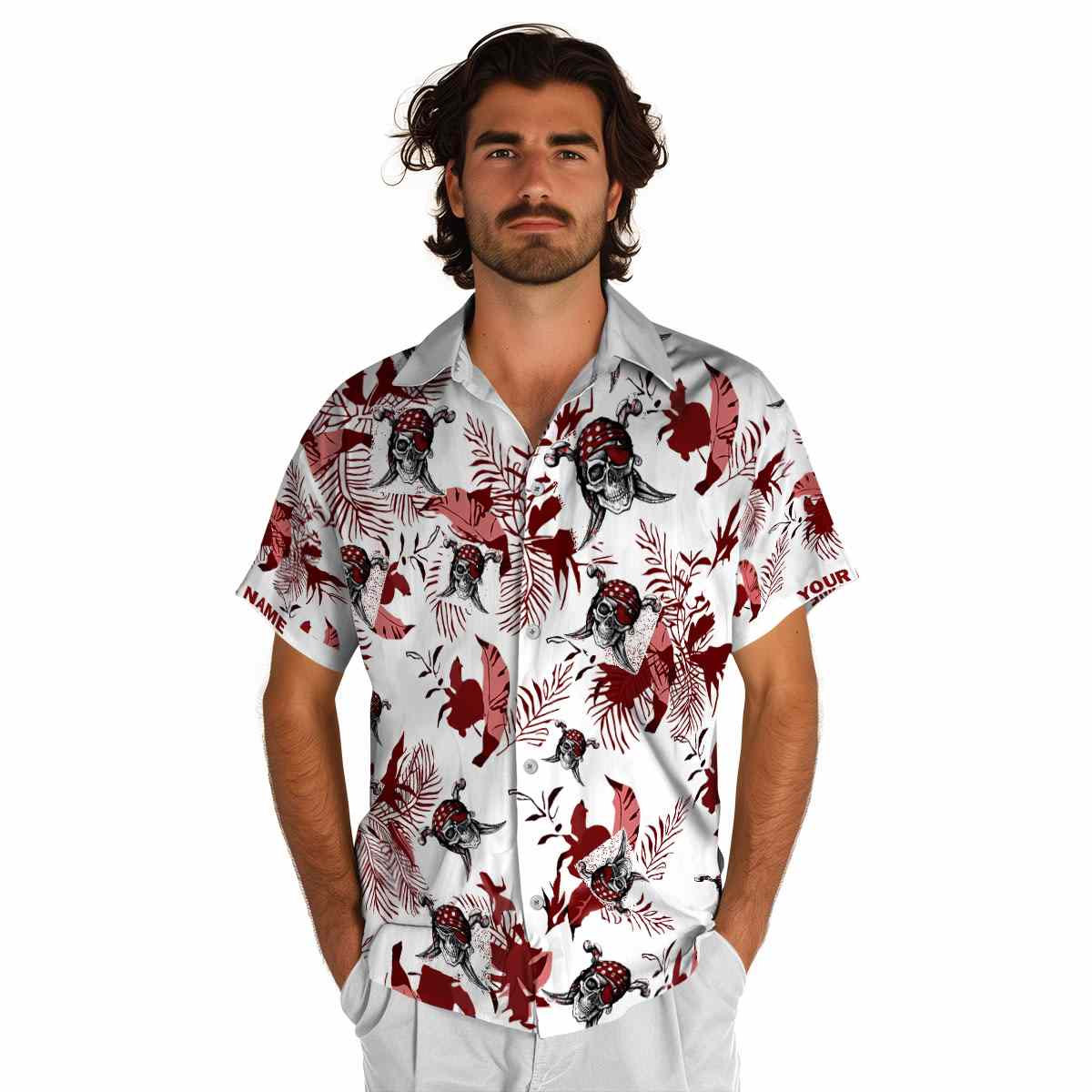 Personalized Pirate Leafy Accents Hawaiian Shirt New Arrival Personalized Pirate Leafy Accents Hawaiian Shirt New Arrival