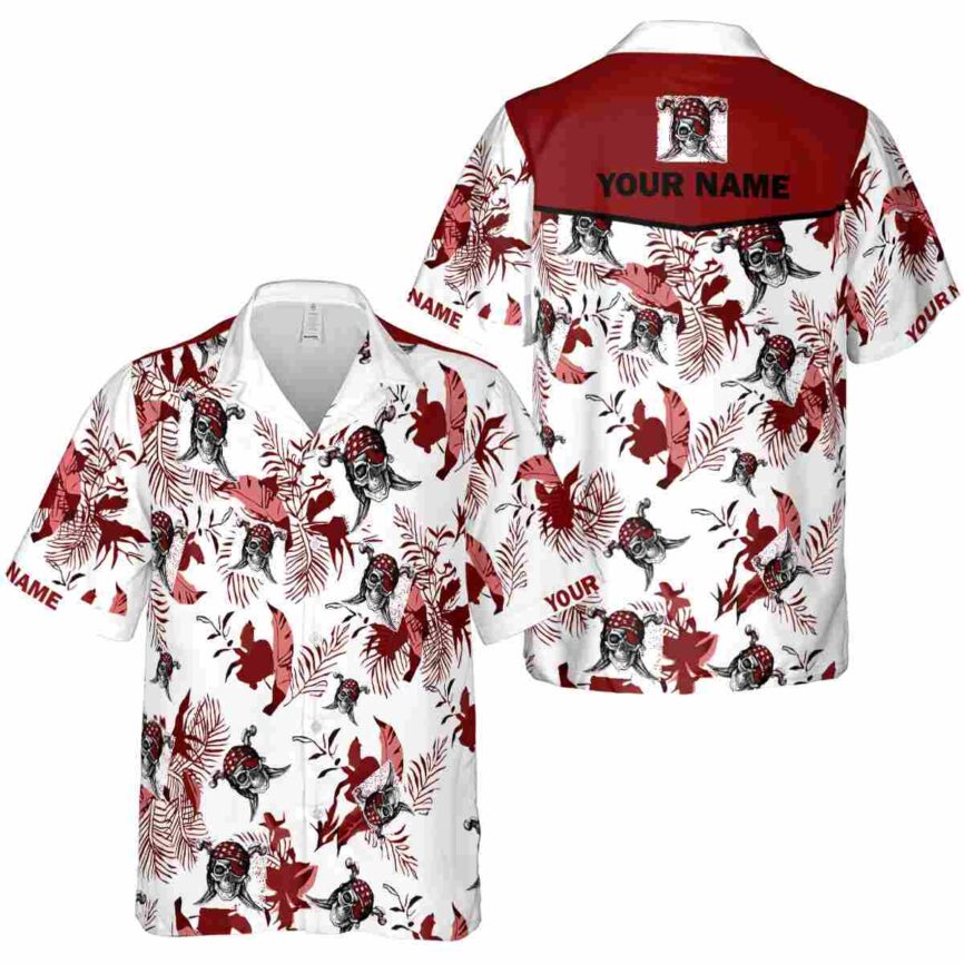 Personalized Pirate Leafy Accents Hawaiian Shirt Premium grade