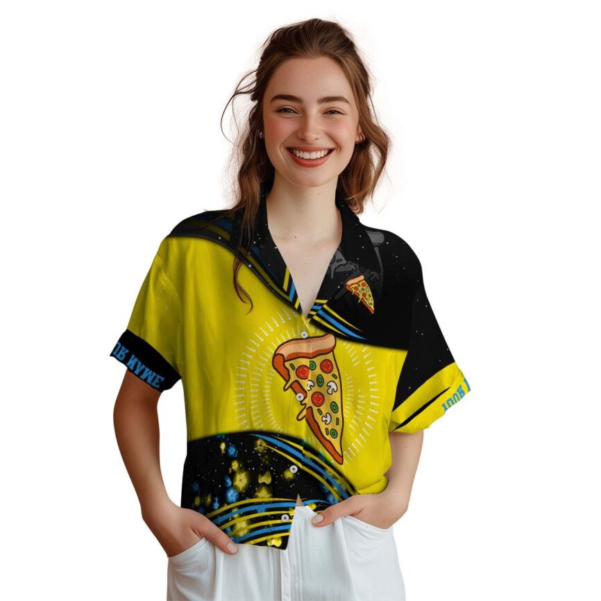 Personalized Pizza Dynamic Swirl Hawaiian Shirt Top rated