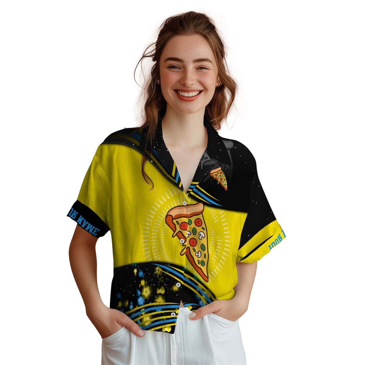 Personalized Pizza Dynamic Swirl Hawaiian Shirt Top rated Personalized Pizza Dynamic Swirl Hawaiian Shirt Top rated