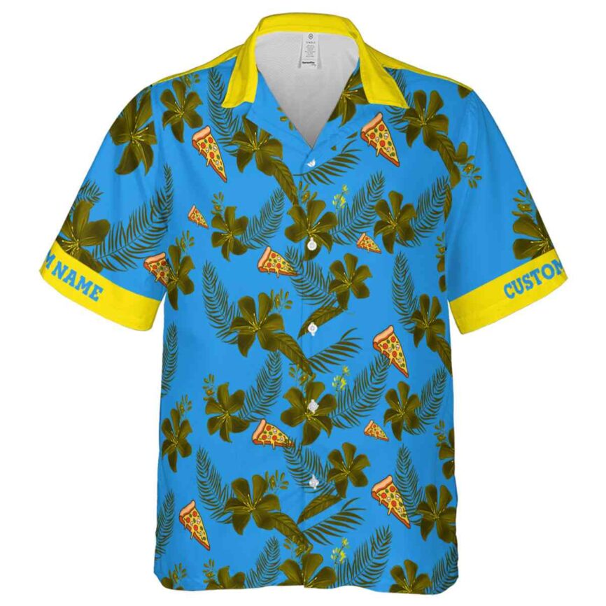 Personalized Pizza Tropical Flower Hawaiian Shirt Fashion forward