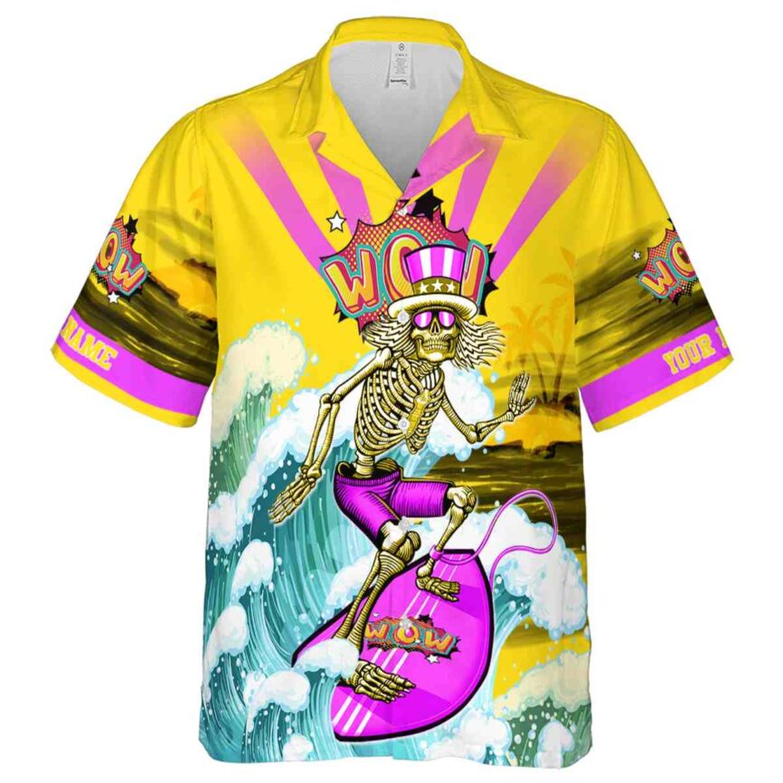 Personalized Pop Grateful Dead Motif Hawaiian Shirt Fashion forward
