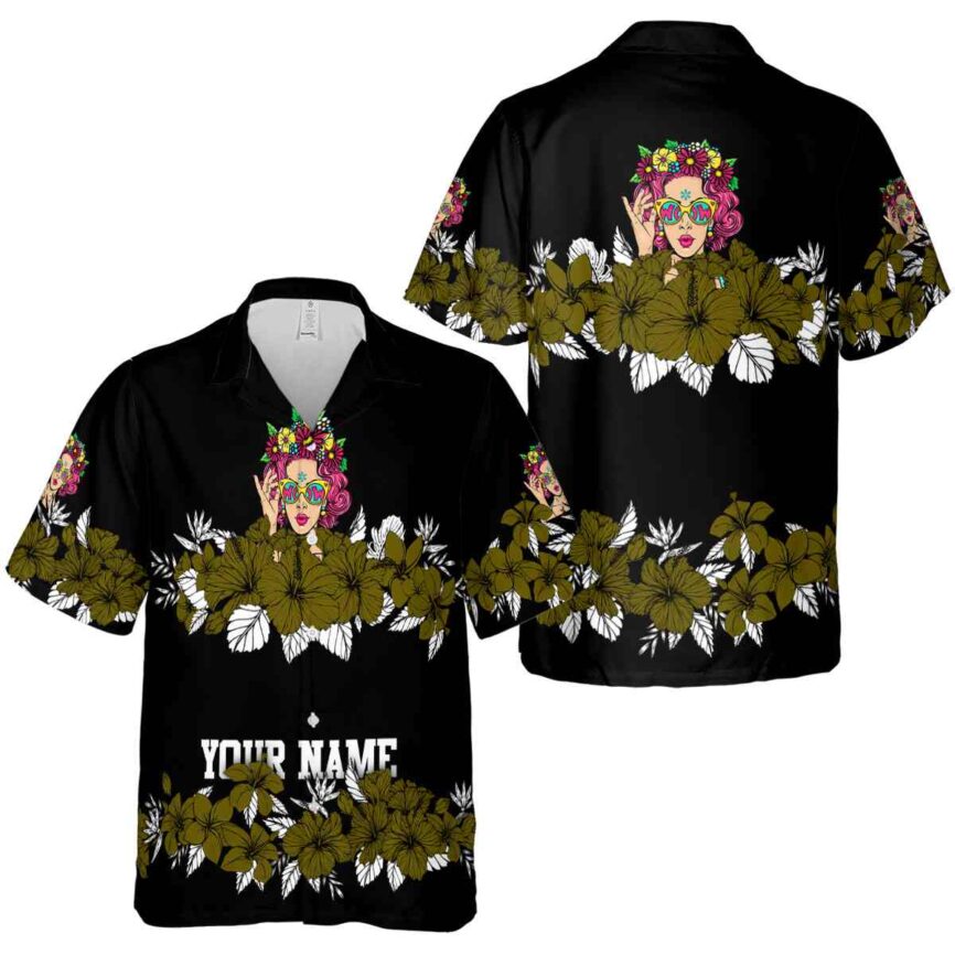 Personalized Pop Hibiscus Band Hawaiian Shirt Premium grade