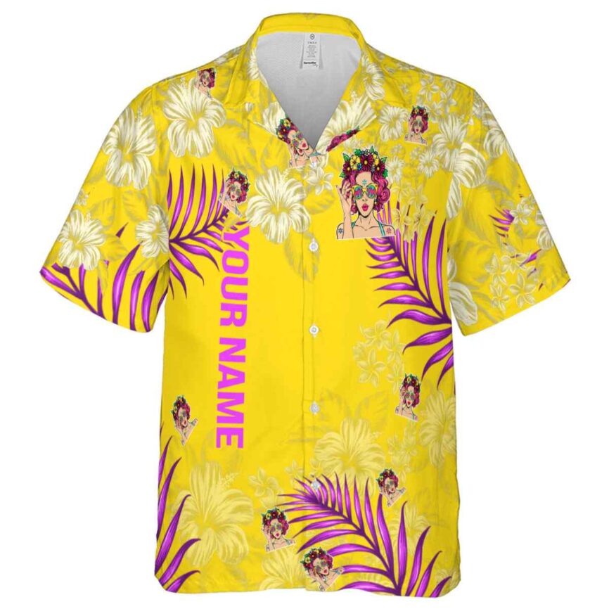 Personalized Pop Hibiscus Pattern Hawaiian Shirt Fashion forward