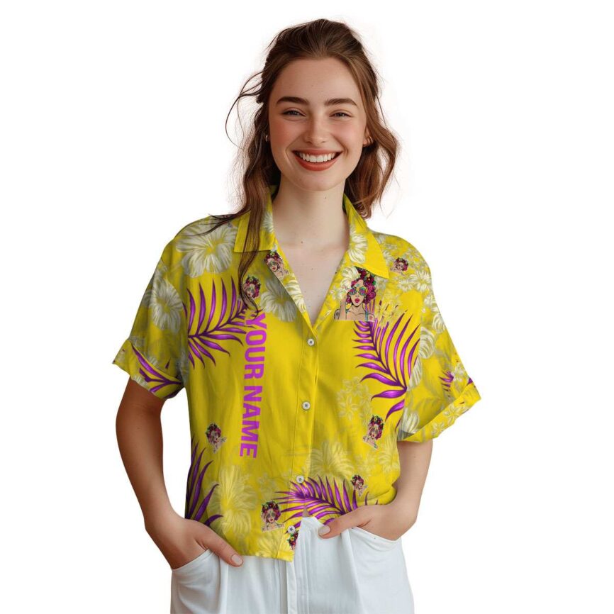 Personalized Pop Hibiscus Pattern Hawaiian Shirt Top rated