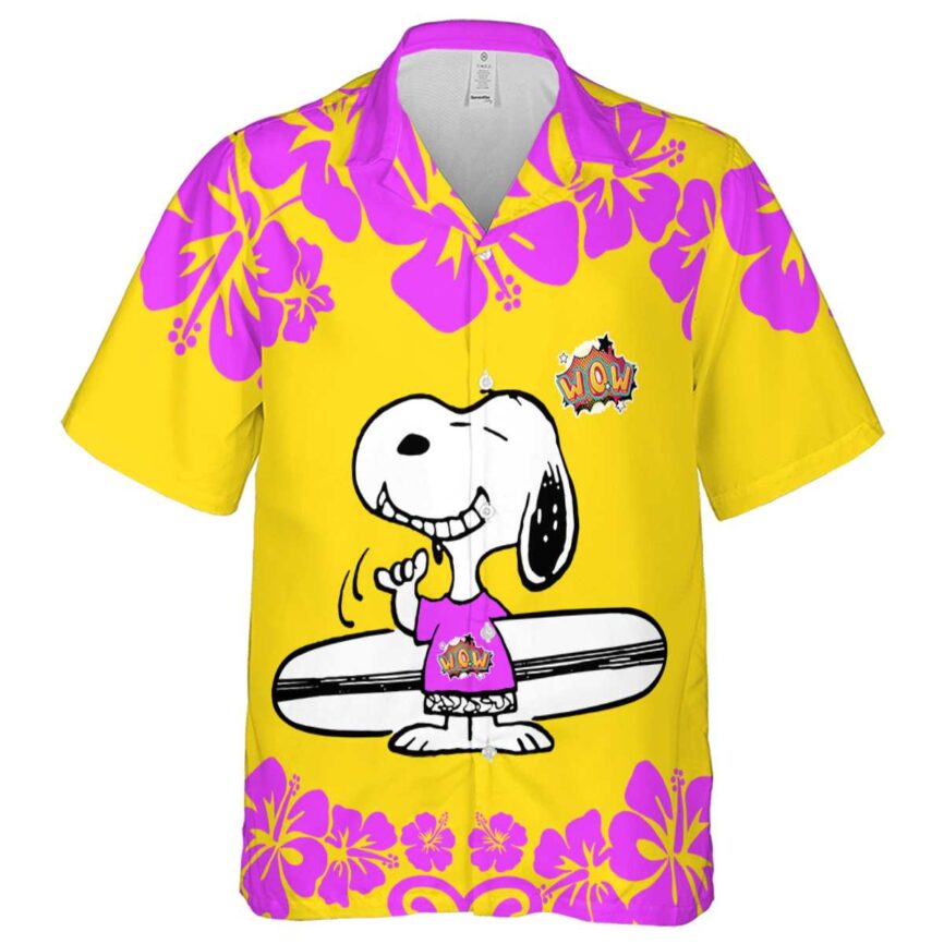 Personalized Pop Surfing Snoopy Hawaiian Shirt Fashion forward