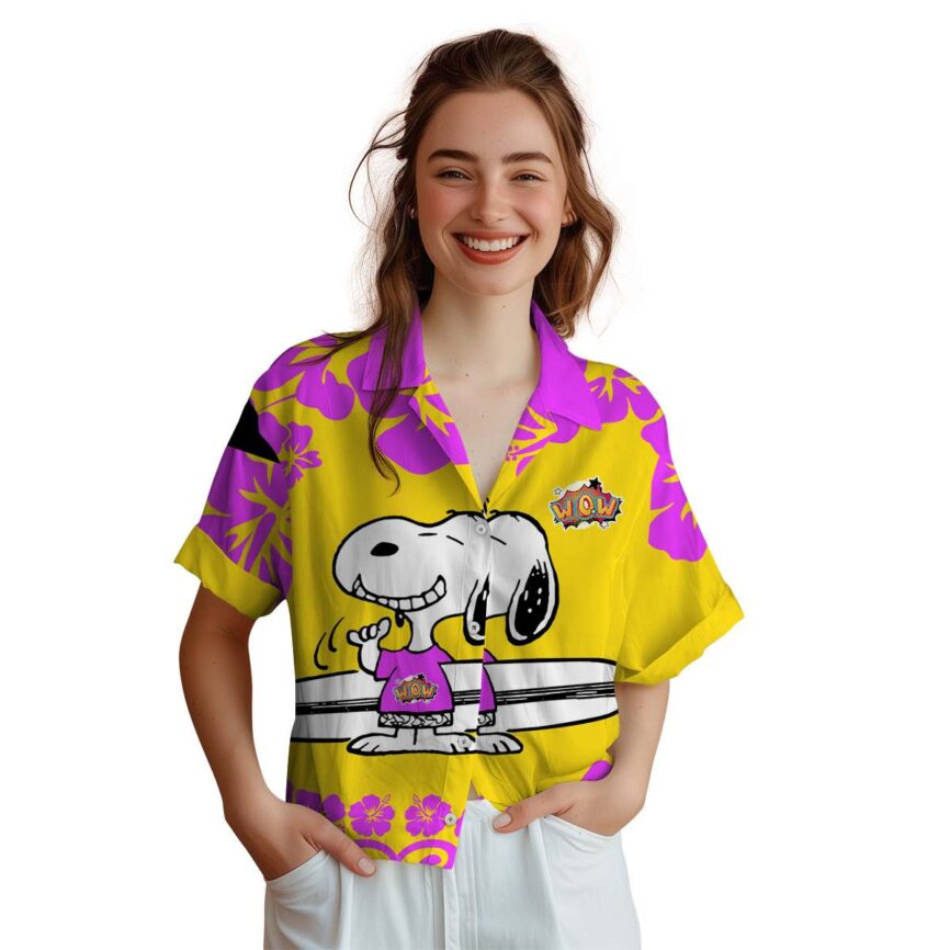 Personalized Pop Surfing Snoopy Hawaiian Shirt Top rated