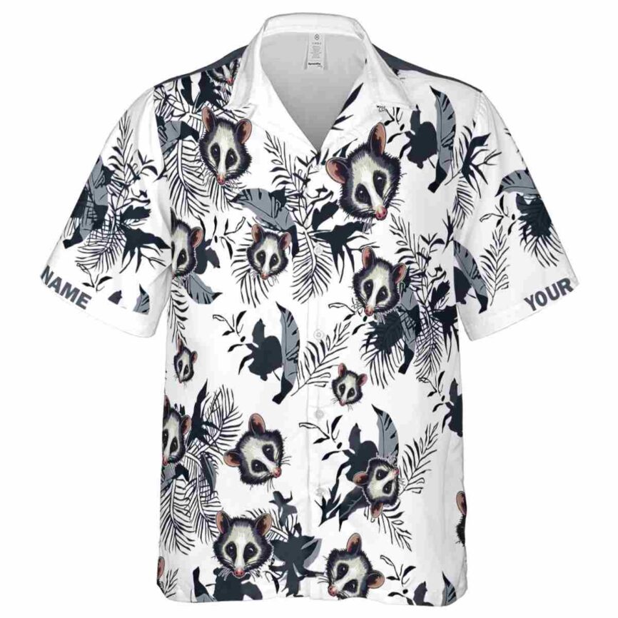Personalized Possum Leafy Accents Hawaiian Shirt Fashion forward