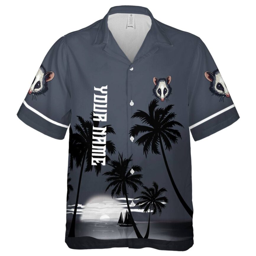 Personalized Possum Ocean Sunset Hawaiian Shirt Fashion forward