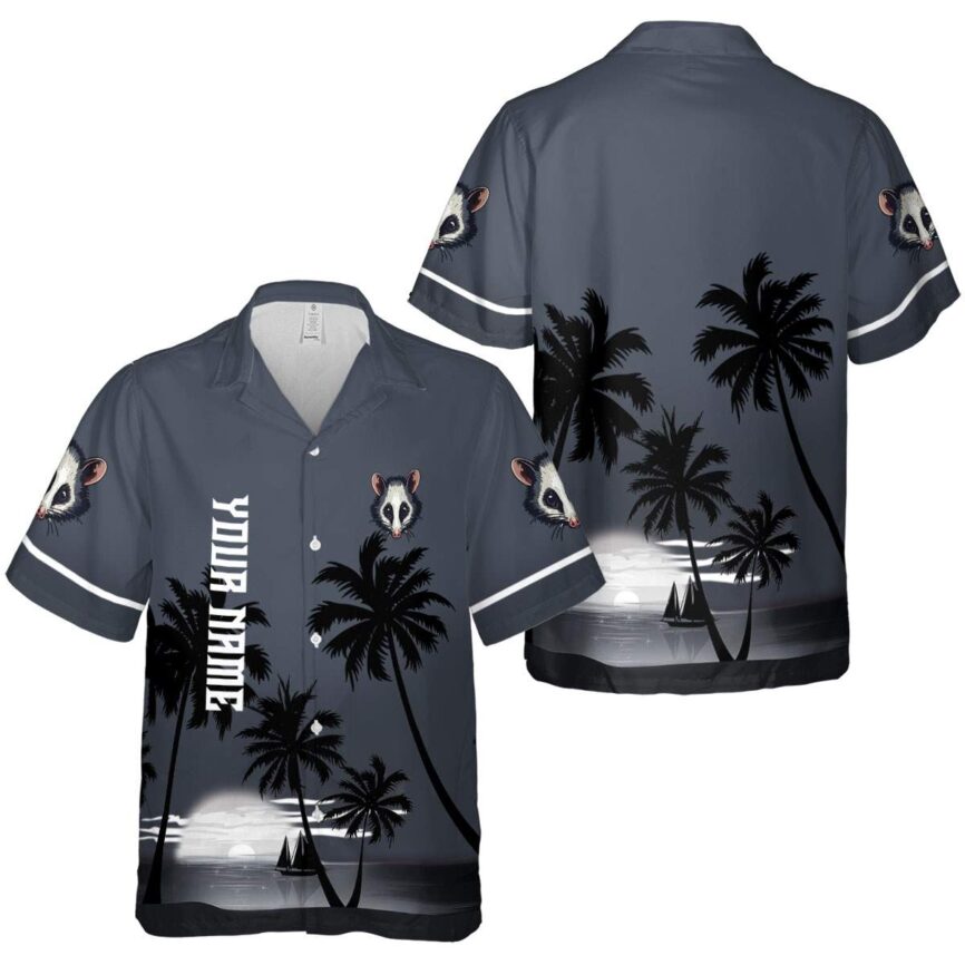 Personalized Possum Ocean Sunset Hawaiian Shirt Premium grade