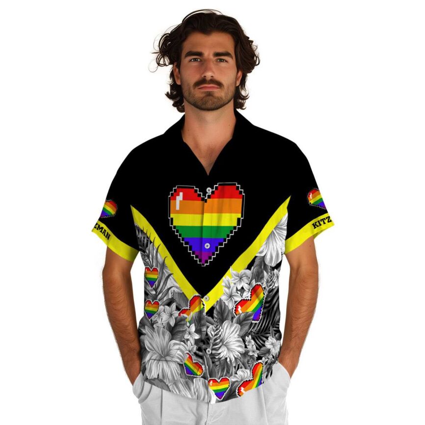 Personalized Pride Bold Floral Number Hawaiian Shirt New Arrival