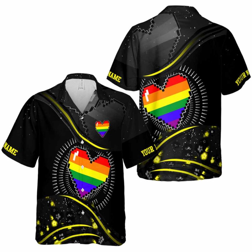 Personalized Pride Dynamic Swirl Hawaiian Shirt Premium grade