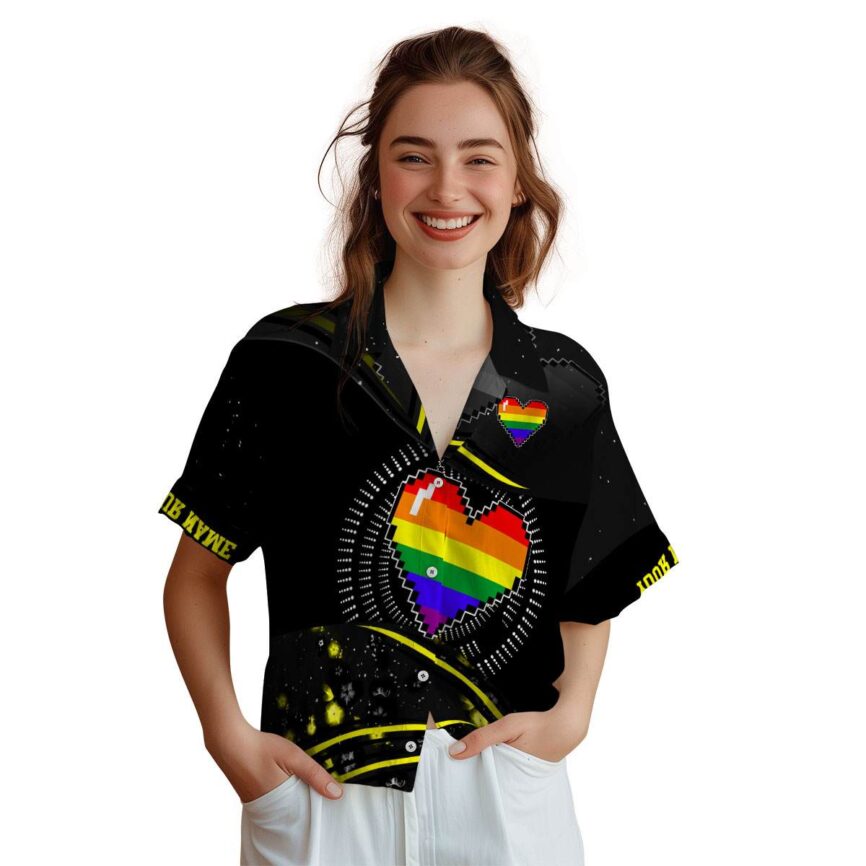 Personalized Pride Dynamic Swirl Hawaiian Shirt Top rated