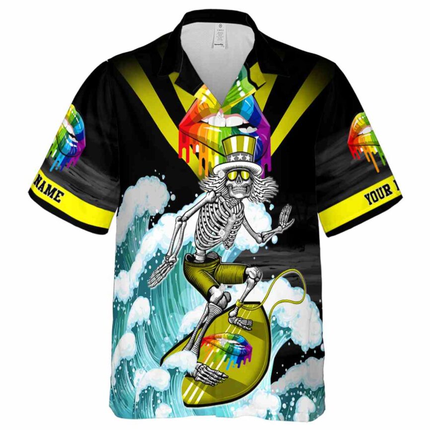 Personalized Pride Grateful Dead Motif Hawaiian Shirt Fashion forward