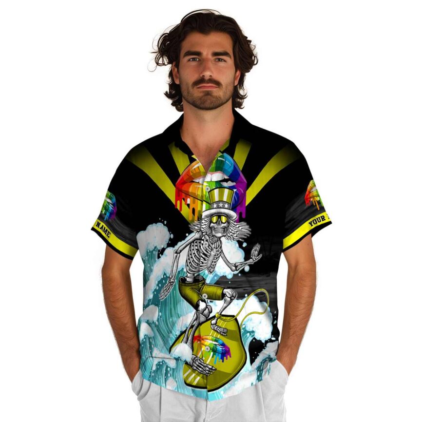 Personalized Pride Grateful Dead Motif Hawaiian Shirt New Arrival