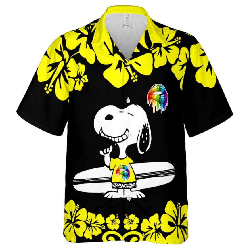 Personalized Pride Surfing Snoopy Hawaiian Shirt Fashion forward