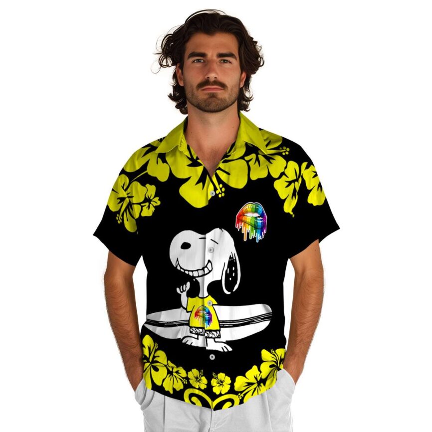 Personalized Pride Surfing Snoopy Hawaiian Shirt New Arrival