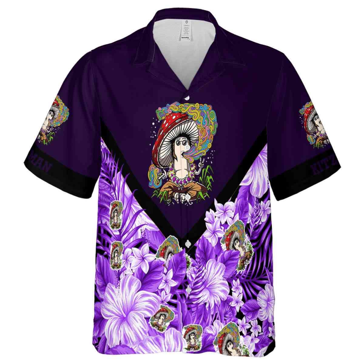 Personalized Psychedelic Bold Floral Number Hawaiian Shirt Fashion forward Personalized Psychedelic Bold Floral Number Hawaiian Shirt Fashion forward