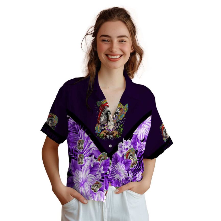 Personalized Psychedelic Bold Floral Number Hawaiian Shirt Top rated