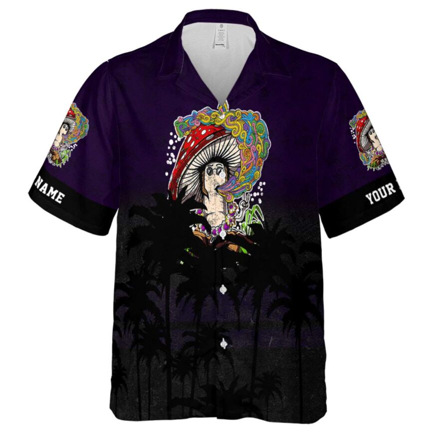 Personalized Psychedelic Sunset Gradient Hawaiian Shirt Fashion forward