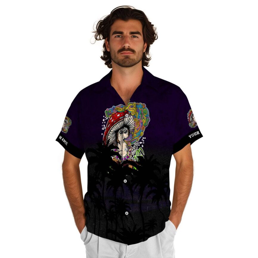 Personalized Psychedelic Sunset Gradient Hawaiian Shirt New Arrival