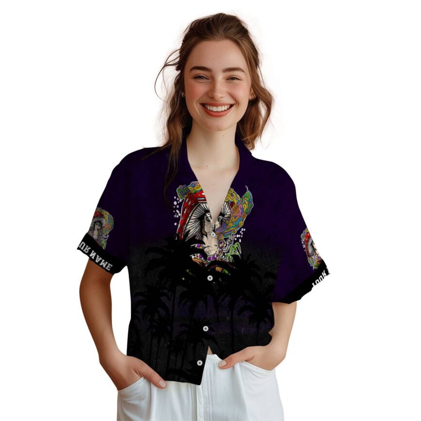 Personalized Psychedelic Sunset Gradient Hawaiian Shirt Top rated