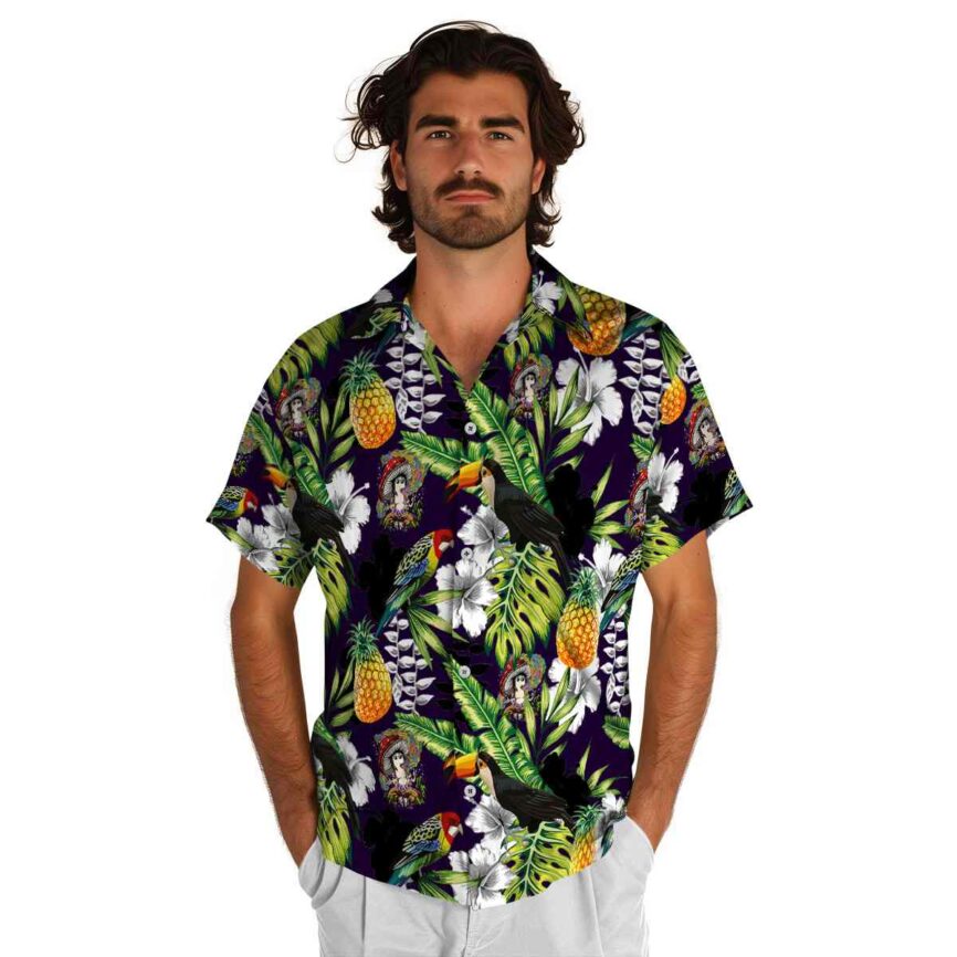 Personalized Psychedelic Toucan Bird Hawaiian Shirt New Arrival