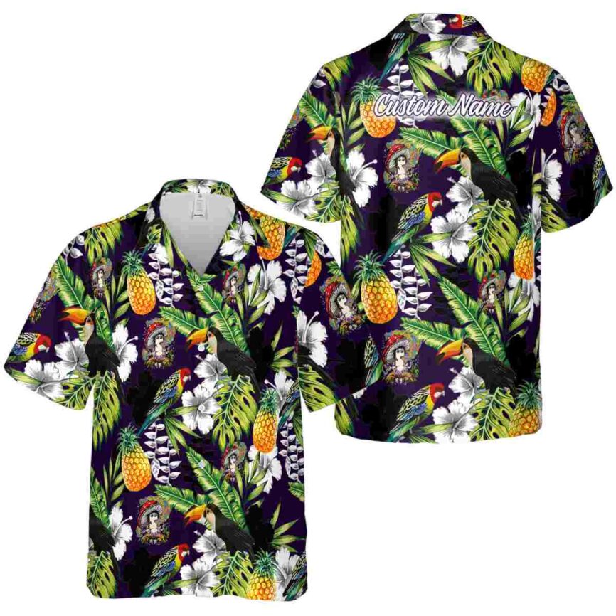 Personalized Psychedelic Toucan Bird Hawaiian Shirt Premium grade