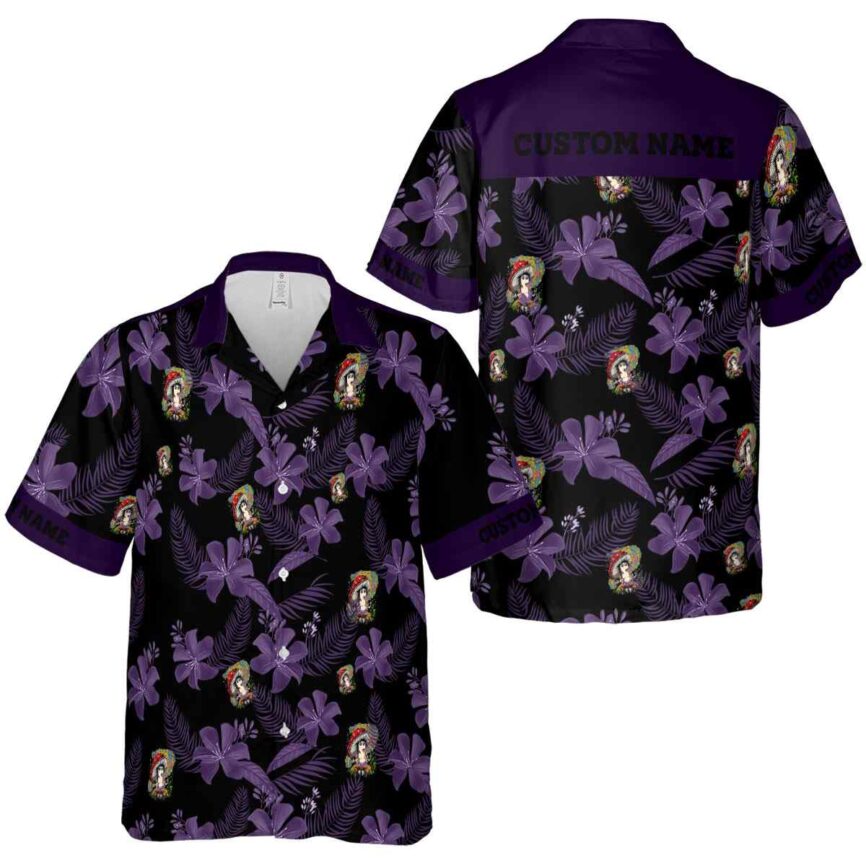 Personalized Psychedelic Tropical Flower Hawaiian Shirt Premium grade