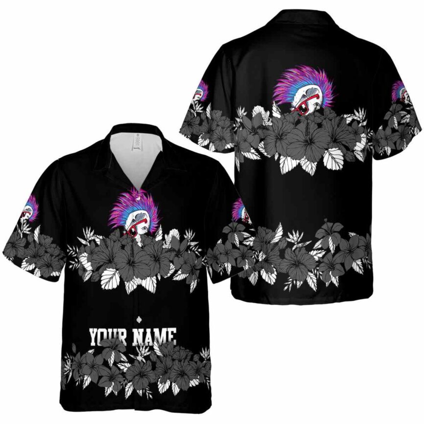 Personalized Punk Hibiscus Band Hawaiian Shirt Premium grade