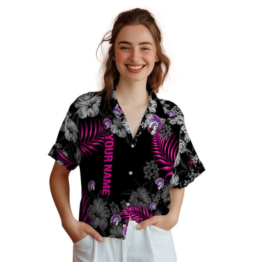 Personalized Punk Hibiscus Pattern Hawaiian Shirt Top rated