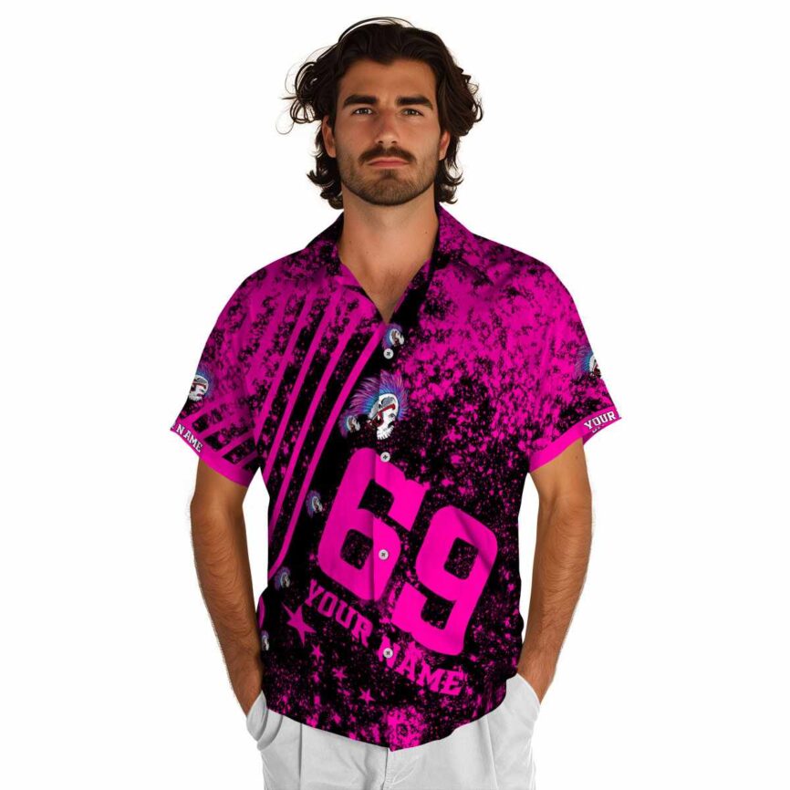 Personalized Punk Stripe Burst Hawaiian Shirt New Arrival