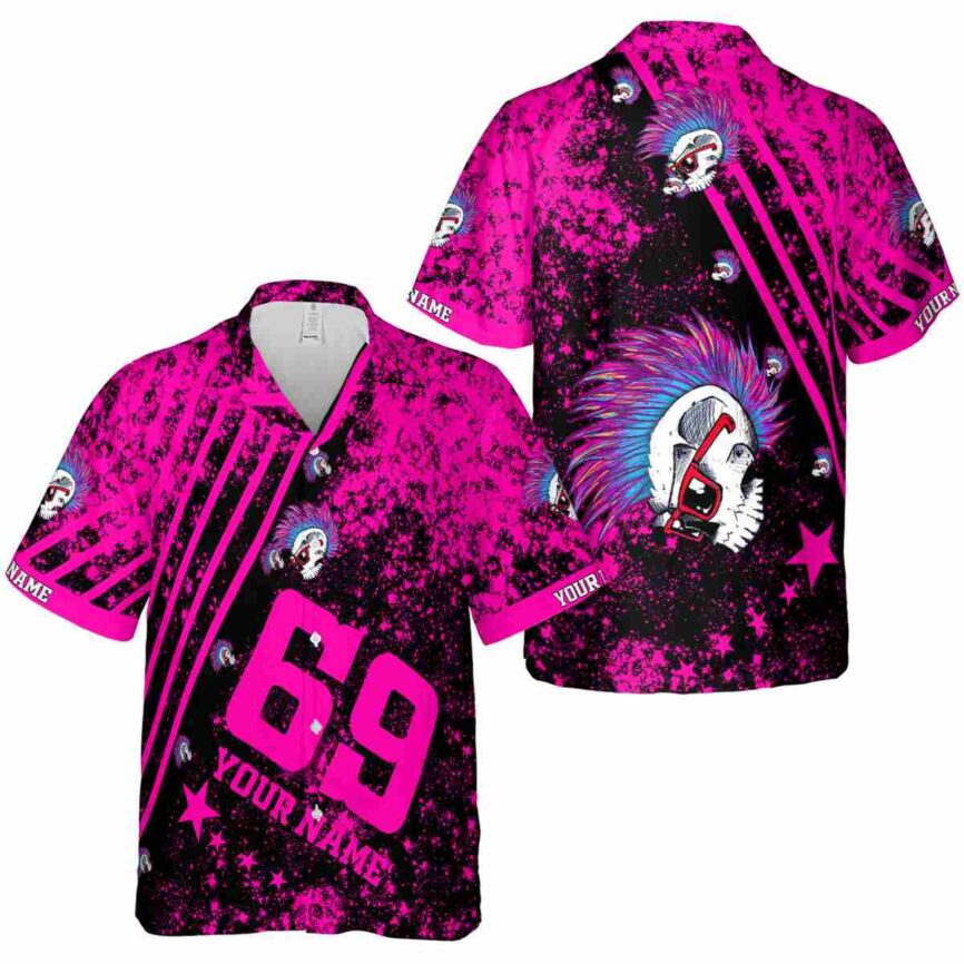 Personalized Punk Stripe Burst Hawaiian Shirt Premium grade
