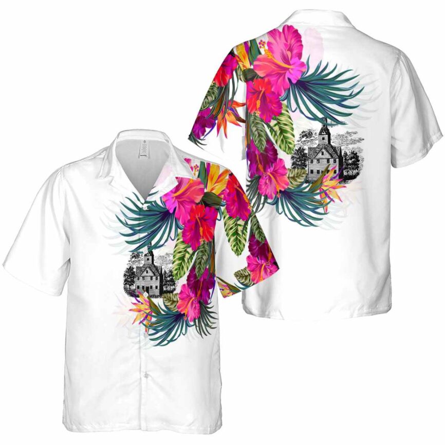 Personalized Puritan Polynesian Flowers Hawaiian Shirt Premium grade