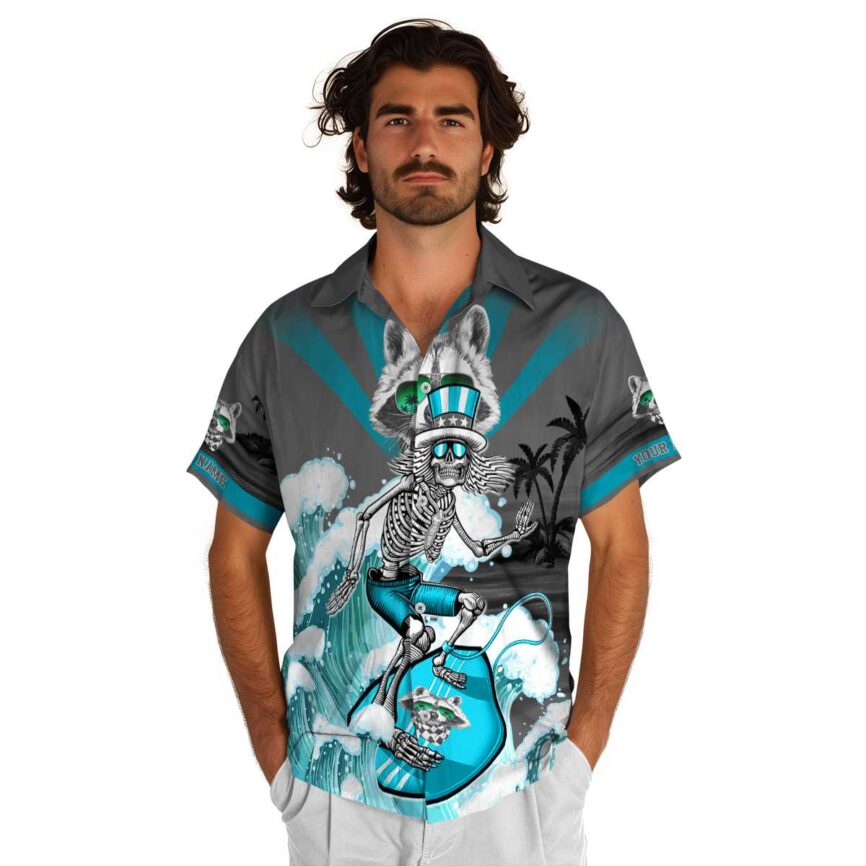 Personalized Raccoon Grateful Dead Motif Hawaiian Shirt New Arrival