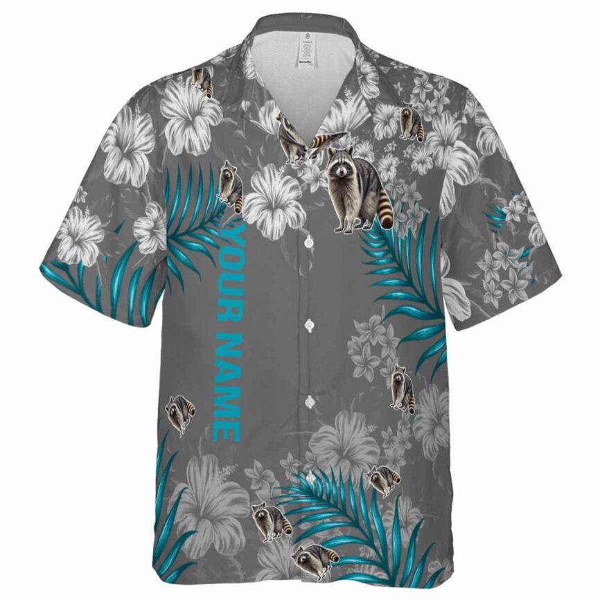Personalized Raccoon Hibiscus Pattern Hawaiian Shirt Fashion forward