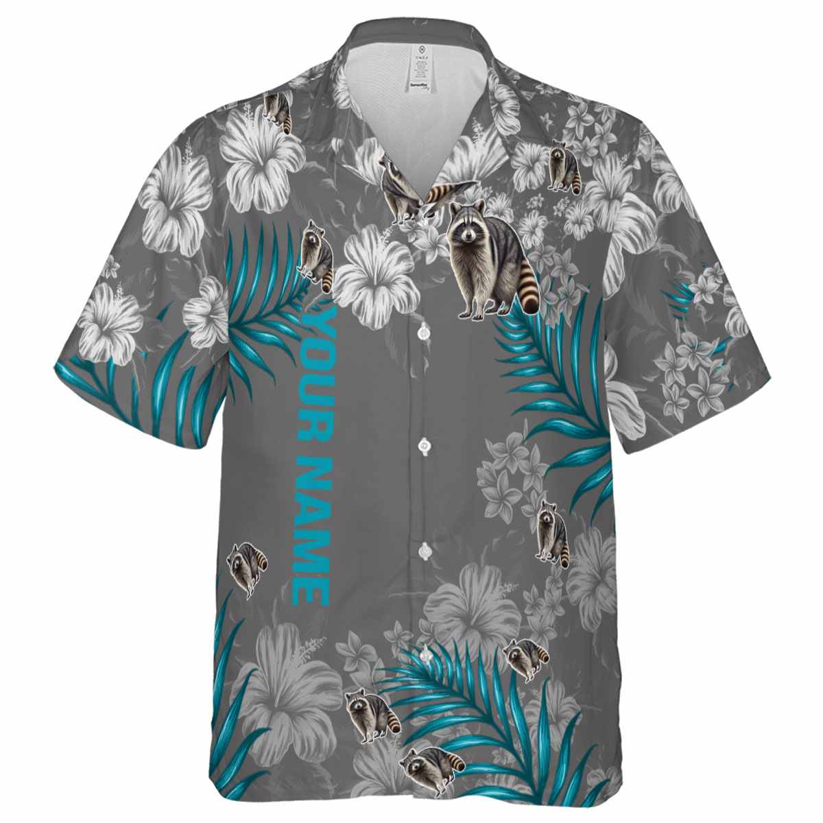 Personalized Raccoon Hibiscus Pattern Hawaiian Shirt Fashion forward Personalized Raccoon Hibiscus Pattern Hawaiian Shirt Fashion forward