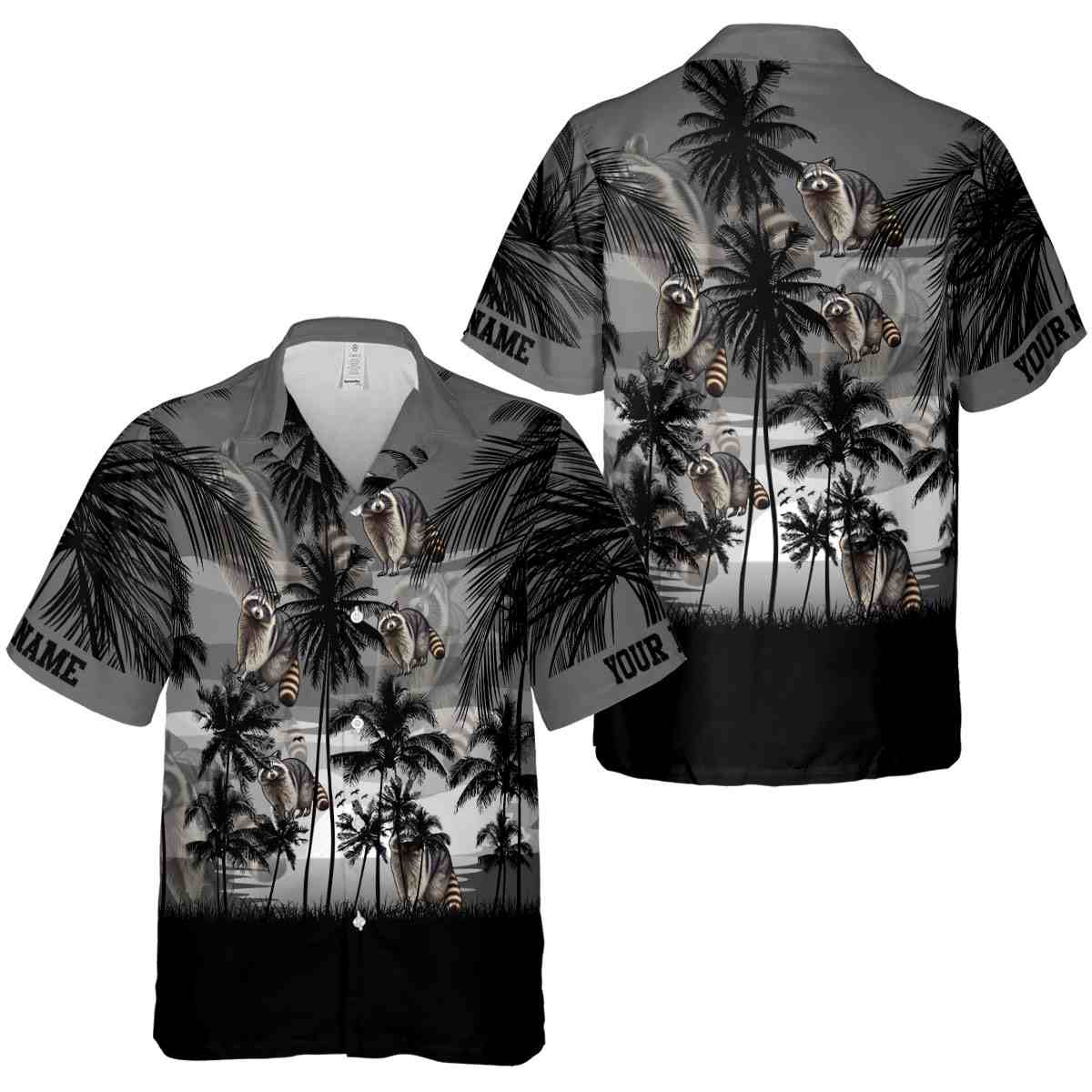 Personalized Raccoon Island Scenery Hawaiian Shirt Premium grade Personalized Raccoon Island Scenery Hawaiian Shirt Premium grade