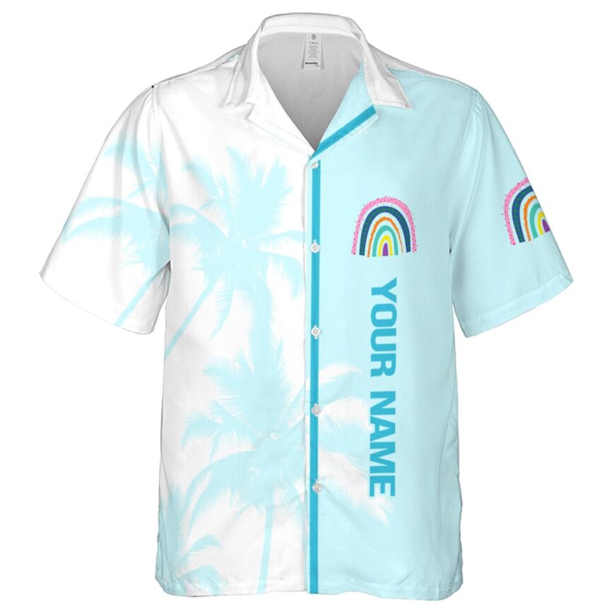 Personalized Rainbow Beach Vibes Hawaiian Shirt Best selling