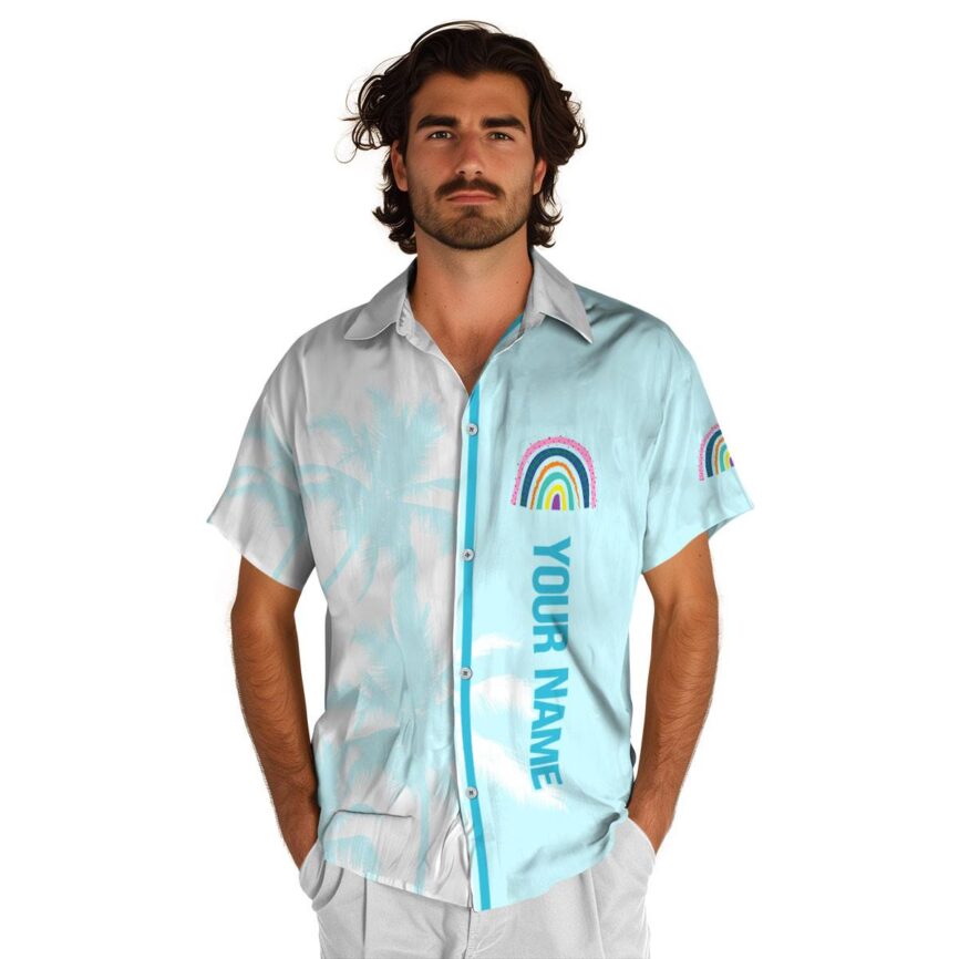 Personalized Rainbow Beach Vibes Hawaiian Shirt High quality