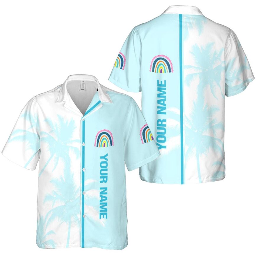 Personalized Rainbow Beach Vibes Hawaiian Shirt Latest Model
