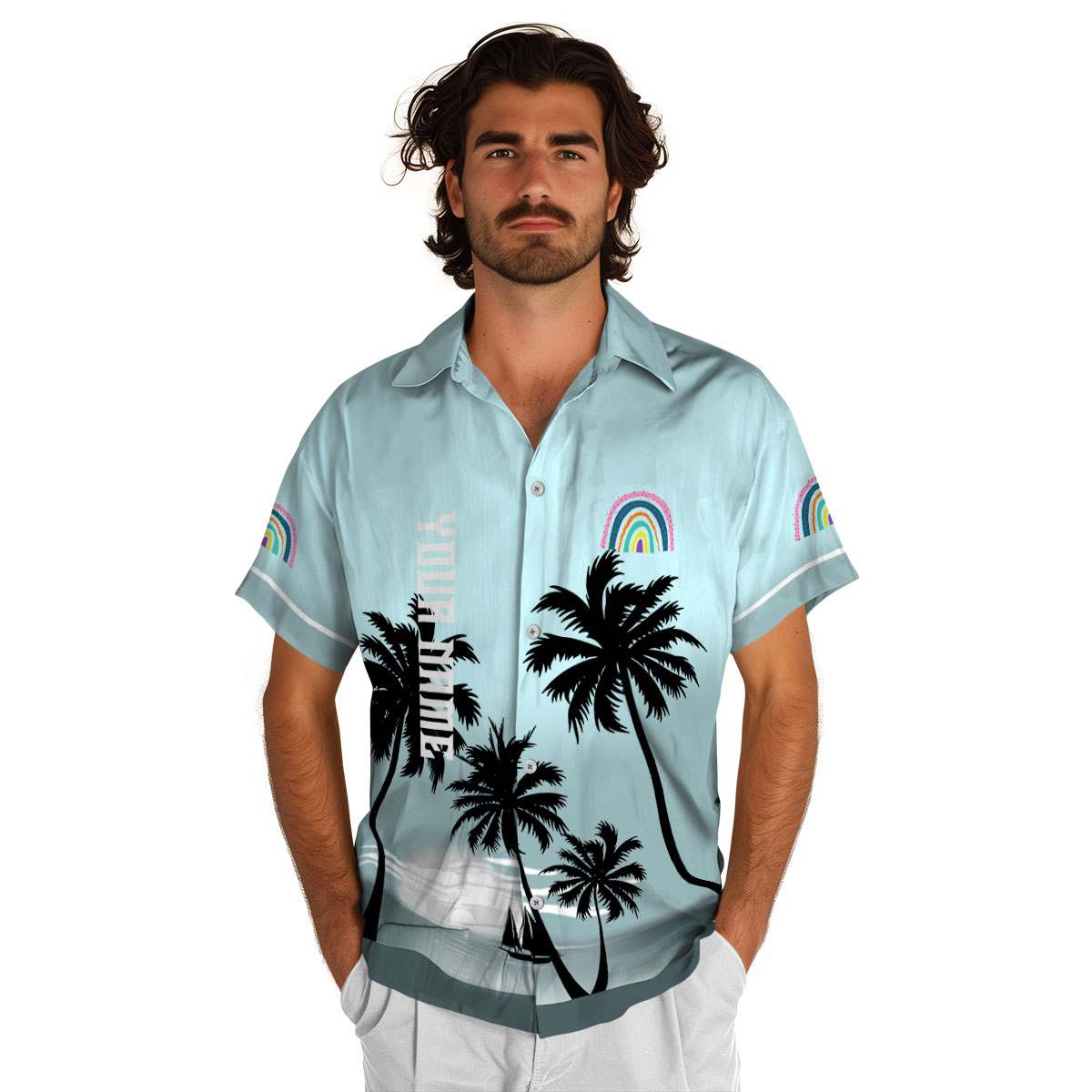 Personalized Rainbow Ocean Sunset Hawaiian Shirt New Arrival Personalized Rainbow Ocean Sunset Hawaiian Shirt New Arrival