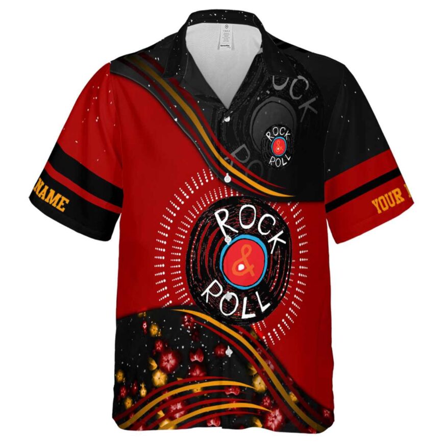 Personalized Rock And Roll Dynamic Swirl Hawaiian Shirt Fashion forward