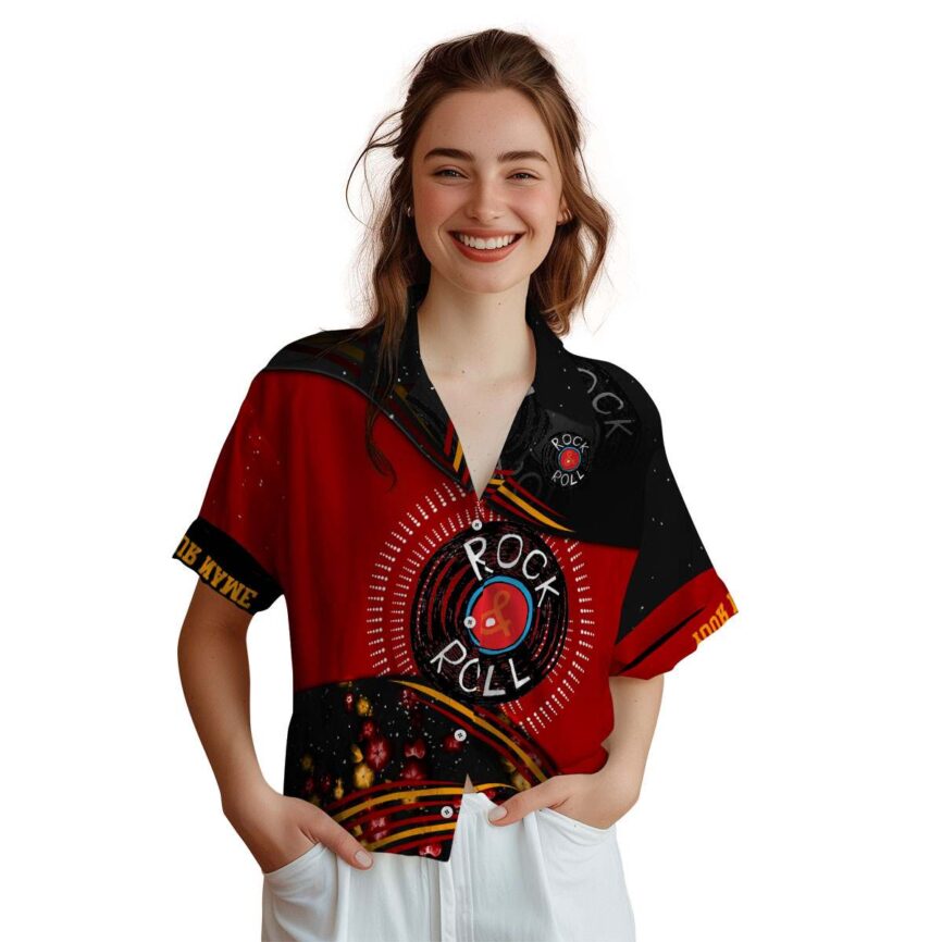 Personalized Rock And Roll Dynamic Swirl Hawaiian Shirt Top rated