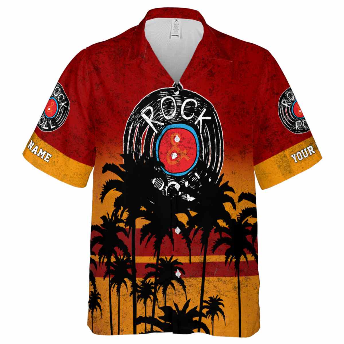 Personalized Rock And Roll Sunset Gradient Hawaiian Shirt Fashion forward Personalized Rock And Roll Sunset Gradient Hawaiian Shirt Fashion forward