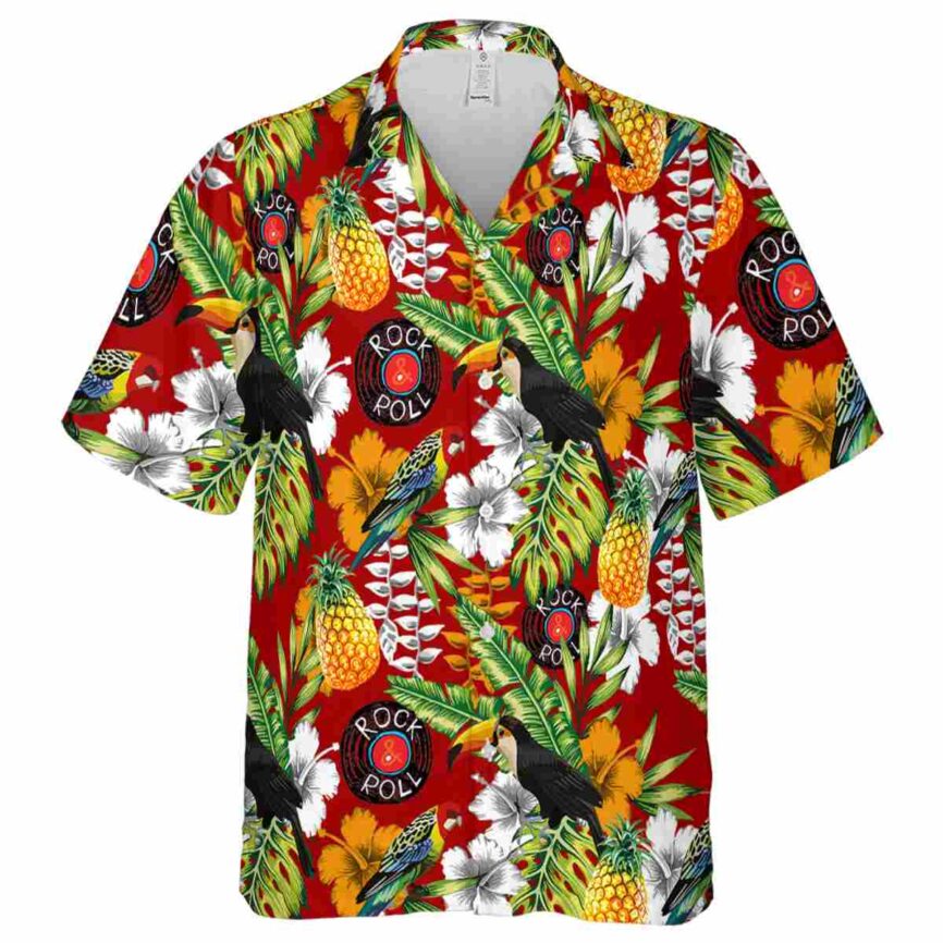 Personalized Rock And Roll Toucan Bird Hawaiian Shirt Fashion forward