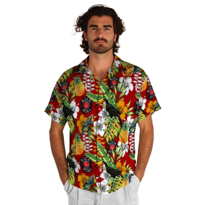 Personalized Rock And Roll Toucan Bird Hawaiian Shirt New Arrival