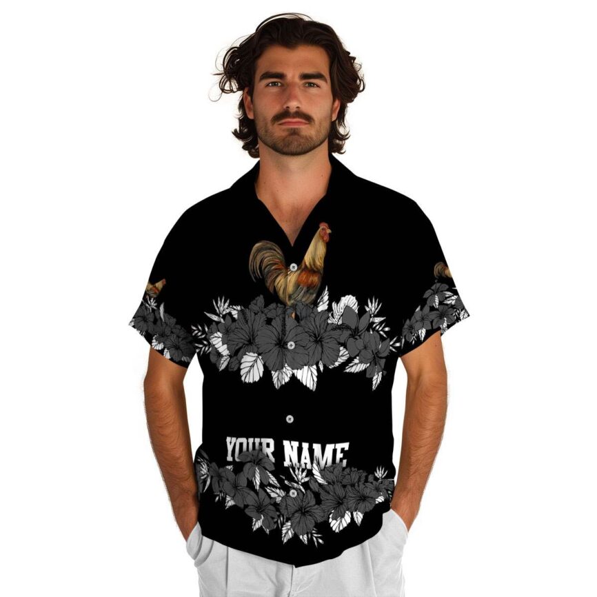 Personalized Rooster Hibiscus Band Hawaiian Shirt New Arrival