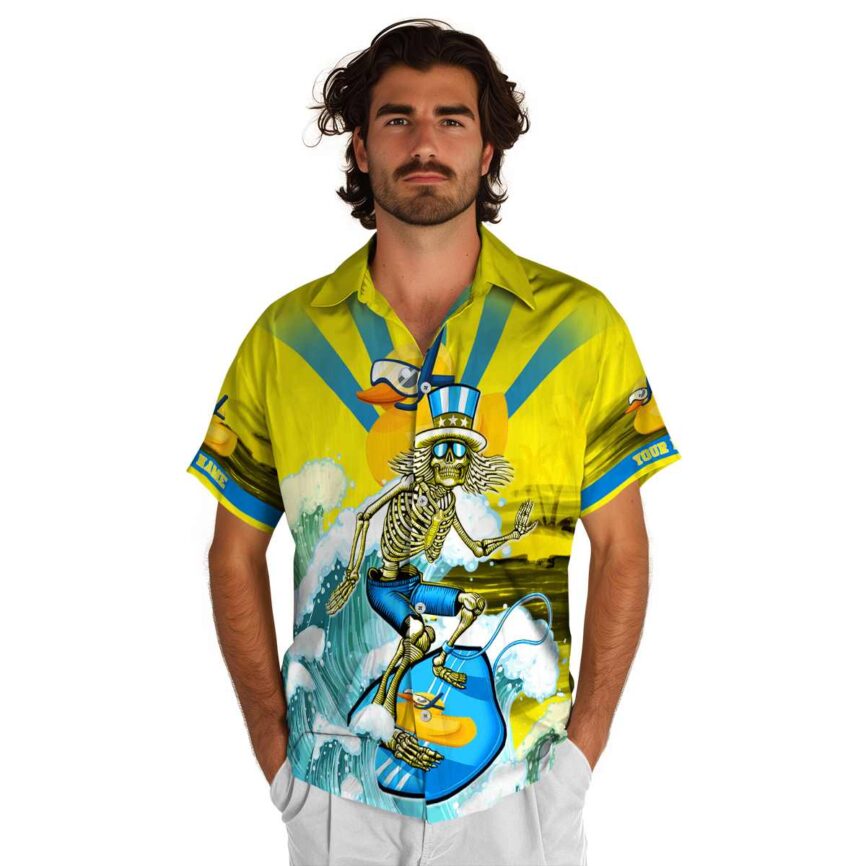 Personalized Rubber Duck Grateful Dead Motif Hawaiian Shirt New Arrival