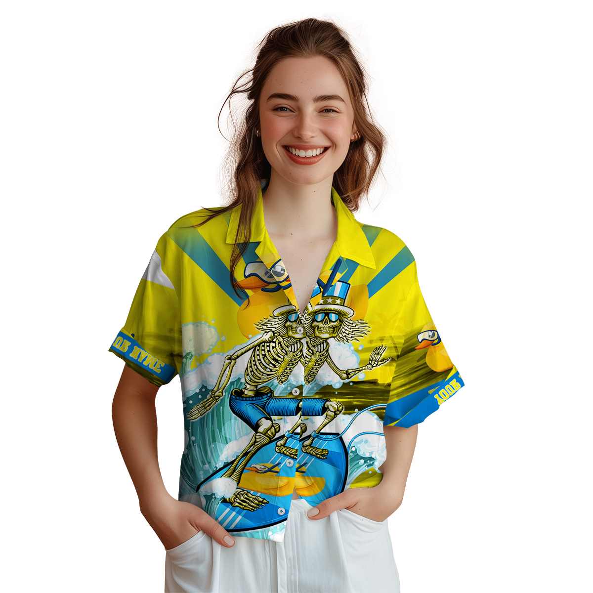 Personalized Rubber Duck Grateful Dead Motif Hawaiian Shirt Top rated Personalized Rubber Duck Grateful Dead Motif Hawaiian Shirt Top rated